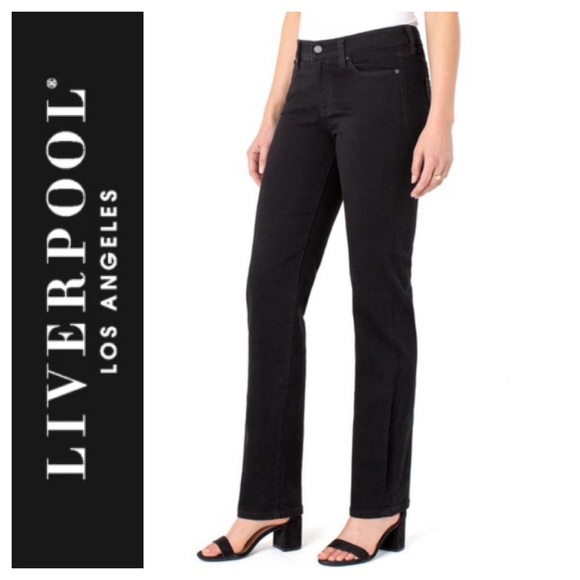 Liverpool Jeans Company Jeans Liverpool Sadie Straight Leg Black